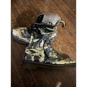 Dr. Martens 1460 Bosch Hieronymus Hell Museum Artist Rare Psycho Boots US 12